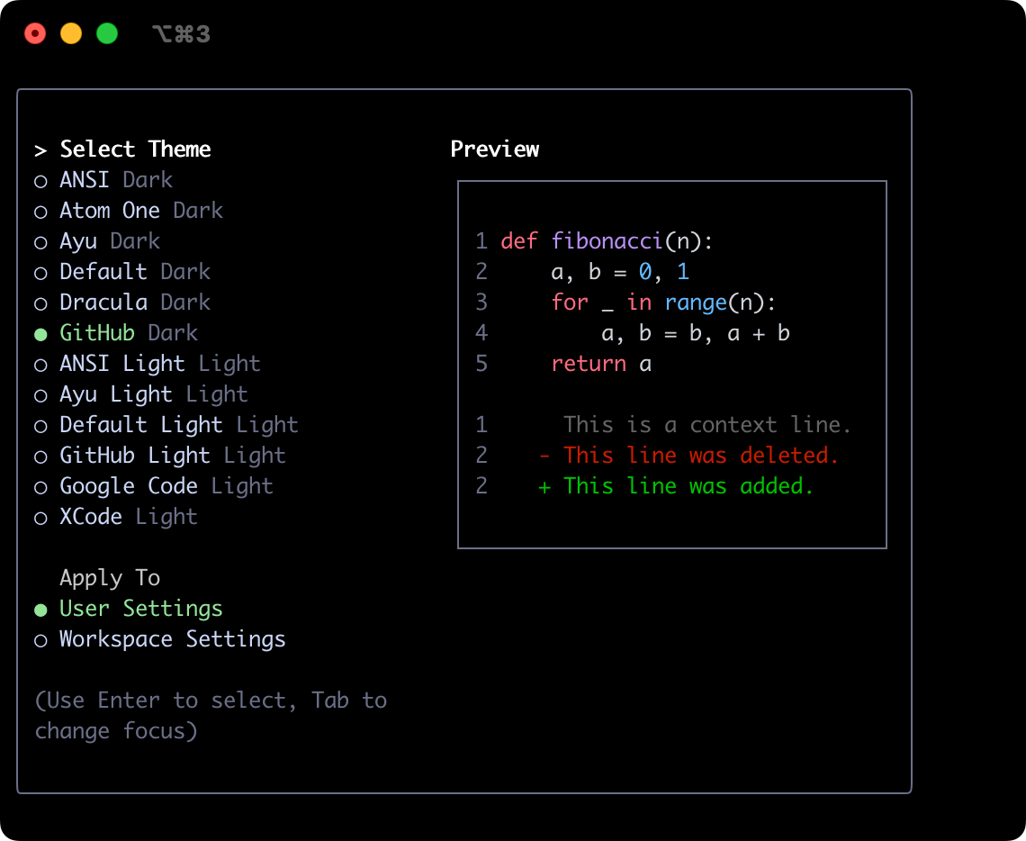 GitHub theme